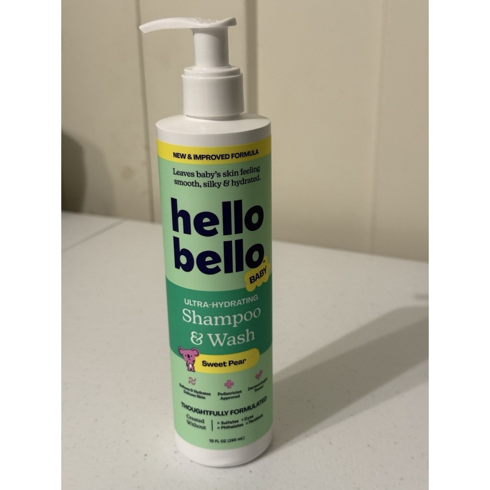 Hello Bello Baby Shampoo & Body Wash Sweet Pear 10oz  New Exp. 04/2027